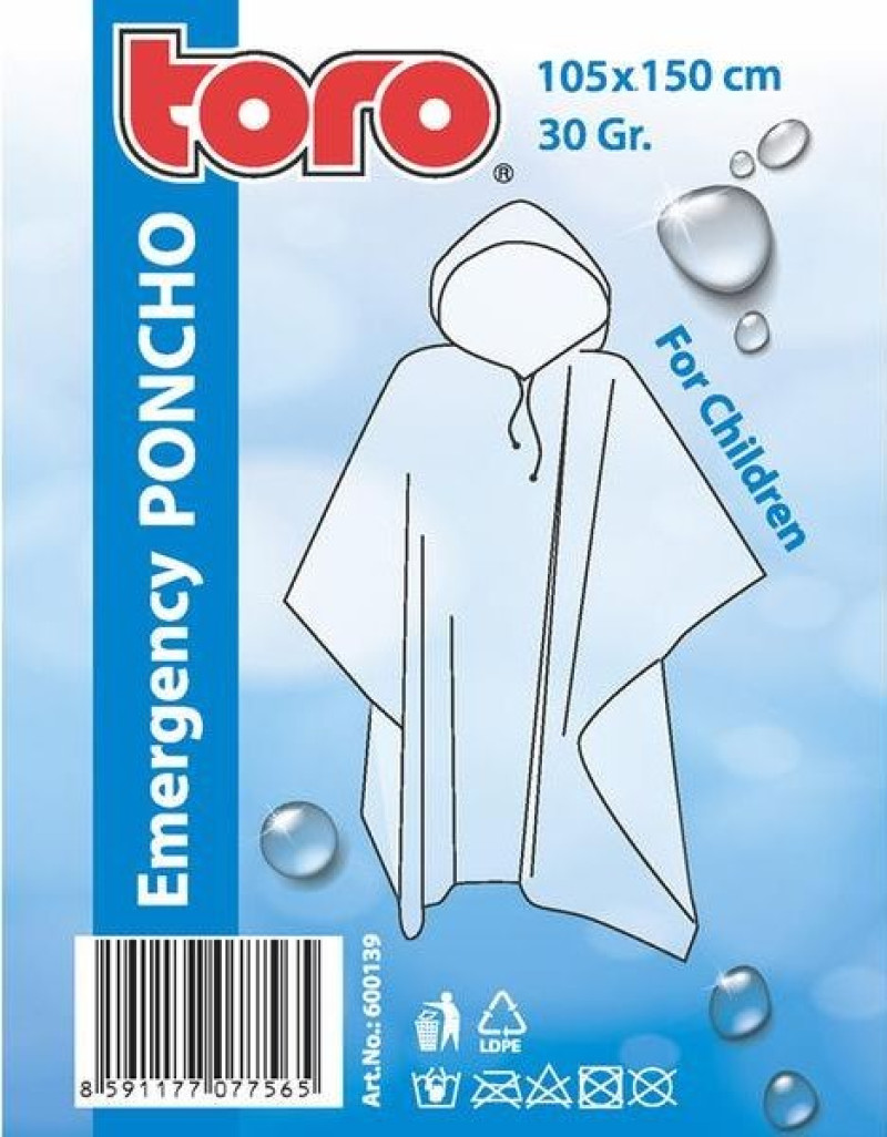 Lietus mētelis Toro Pončo bērnu Čehija