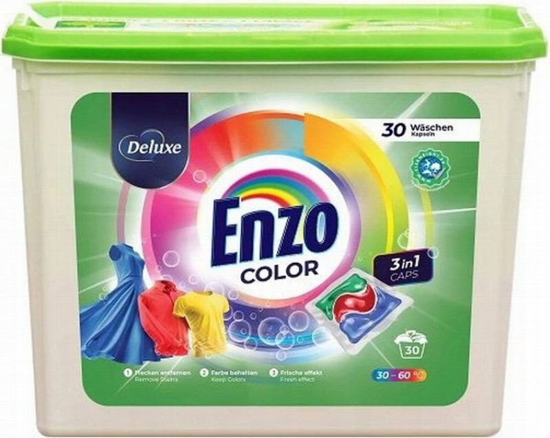 Veļas mazgāšanas kaspulas Enzo color 30gb (0.25 eur/gb)(14.03.28)