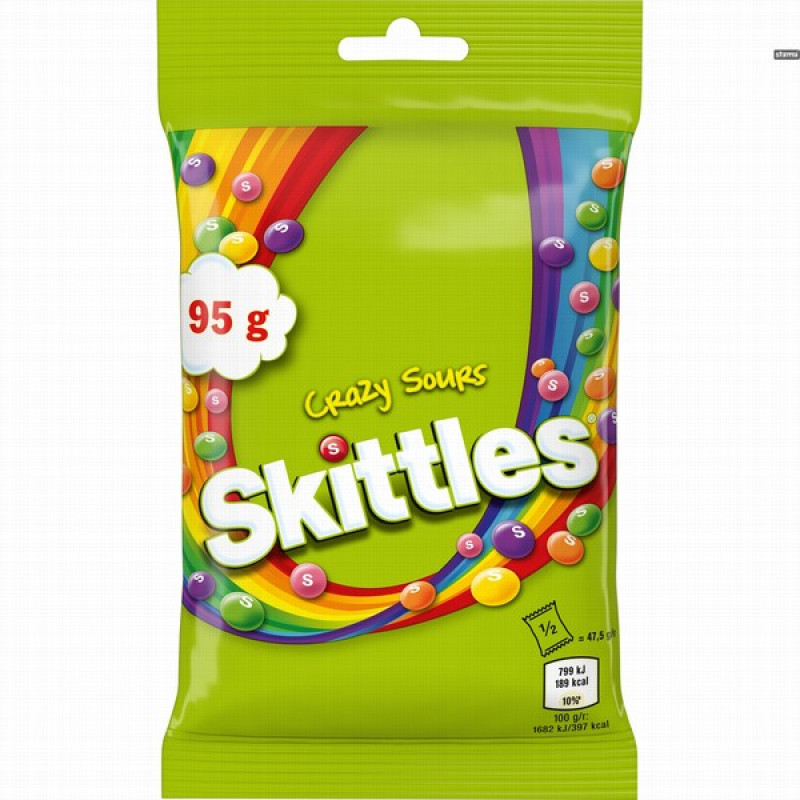 Skittles  Crazy sours 95g (07.10.26) Čehija