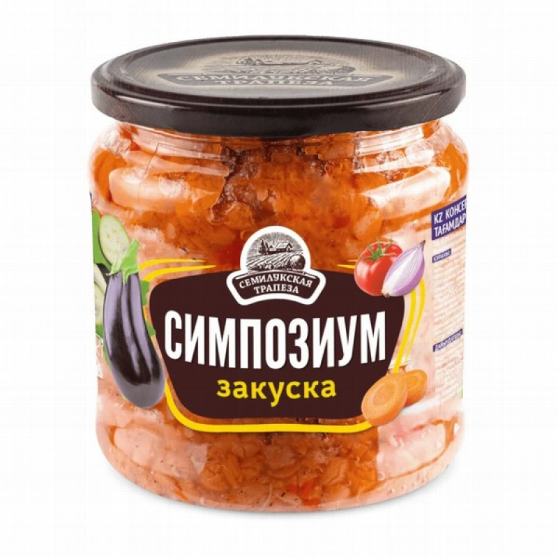 Dārzeņu uzkoda Simpozium 460g Semilukskaja Trapeza (06.09.28) Krievija