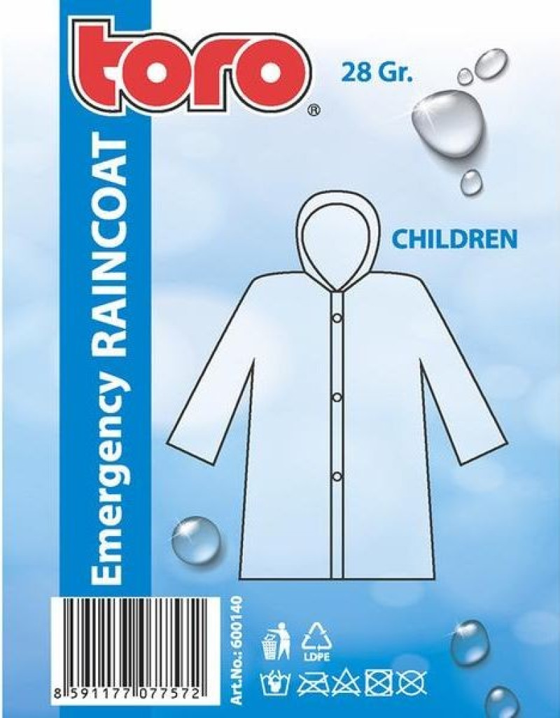 Lietus mētelis Toro bērnu 57x117cm Čehija