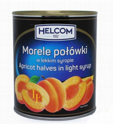 Aprikožu pusītes Helcom 820g (30.06.26) 1/12 Polija
