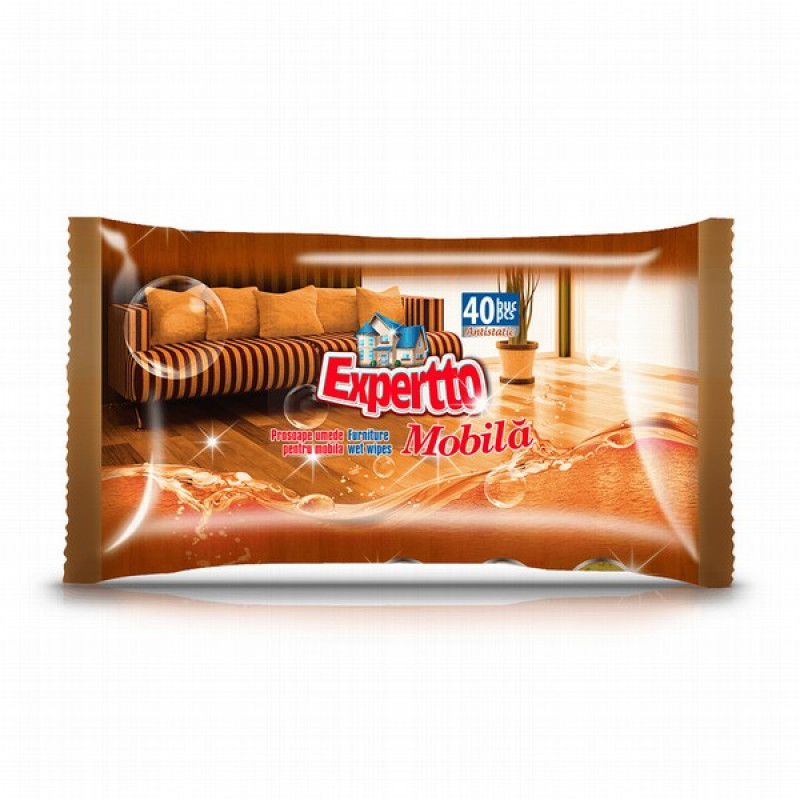 Mitrās salvetes Expertto mēbelēm 40gb (30.09.28)Rumānija