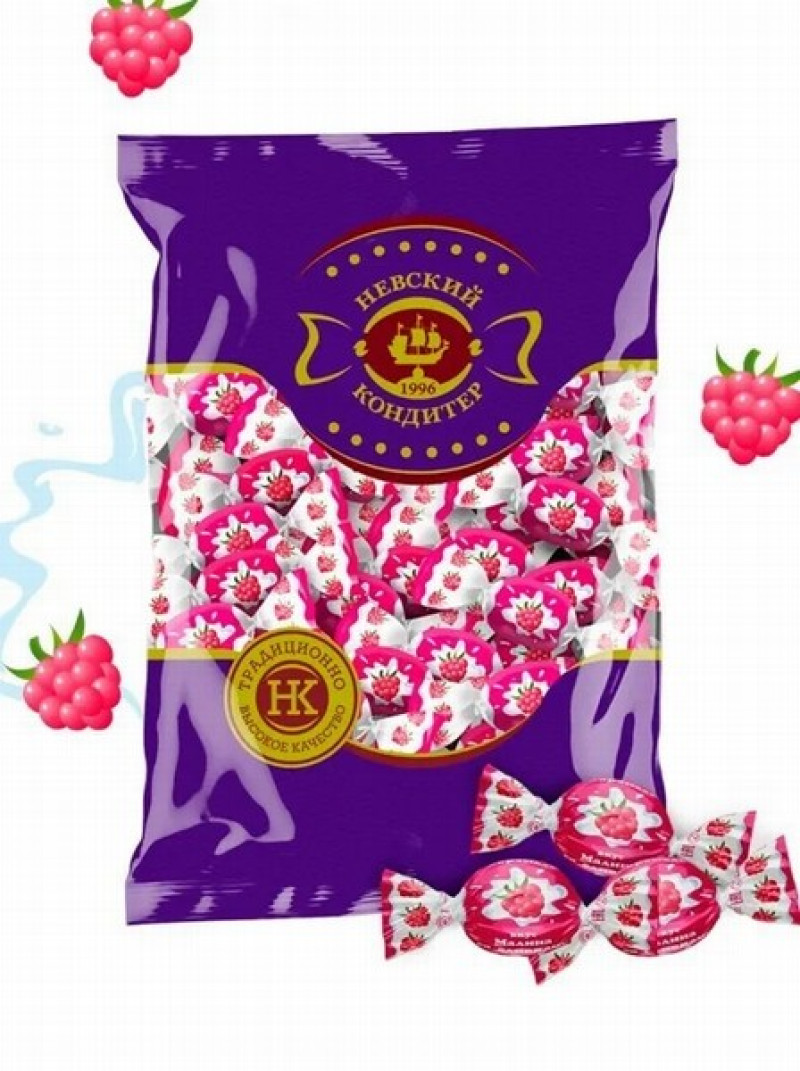 Karameles Malina so slivkami 1kg Ņevskij(22.04.26) Krievija