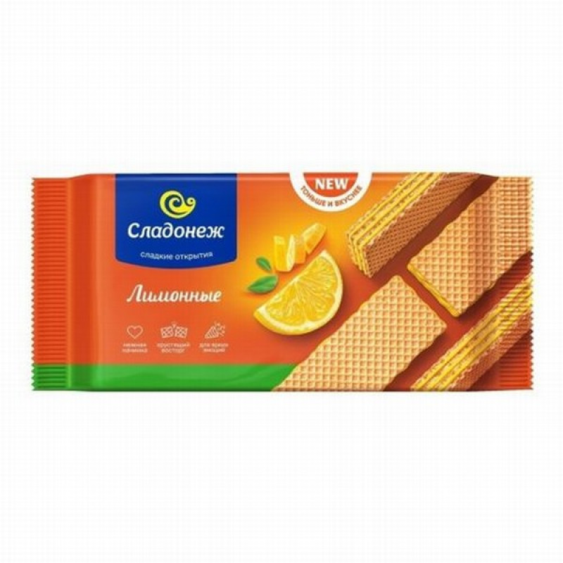 Vafeles Sladonež Citronu 170g (12.01.27)Krievija