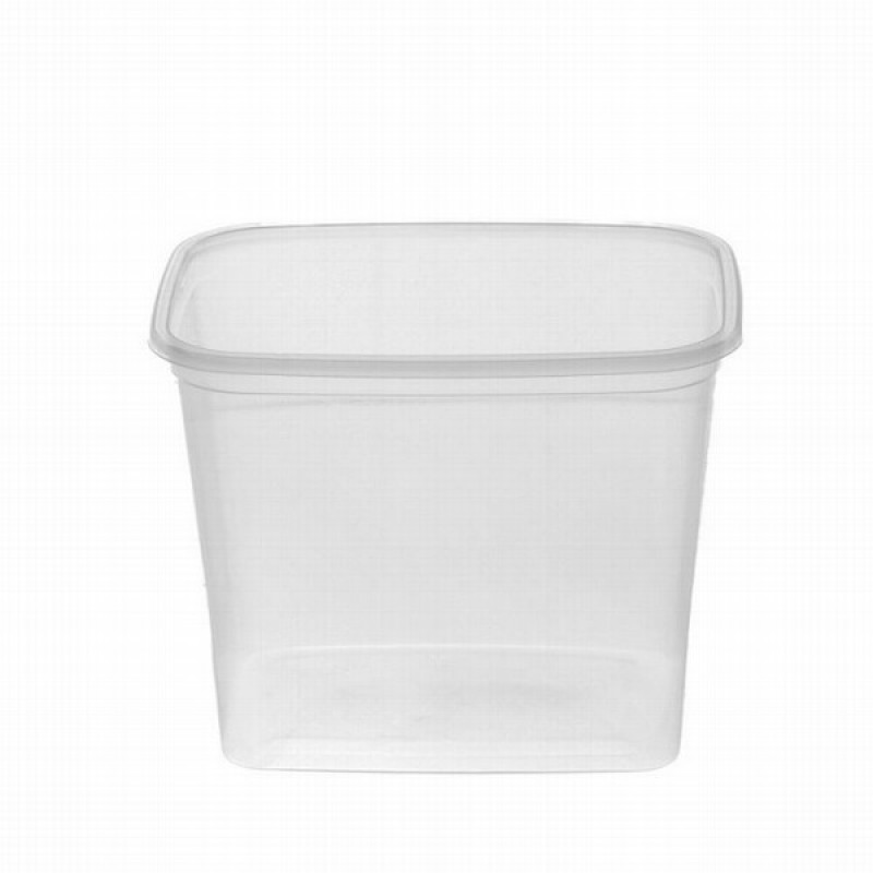 Salāttrauks plastmasas ar vāku 1000ml 1/500