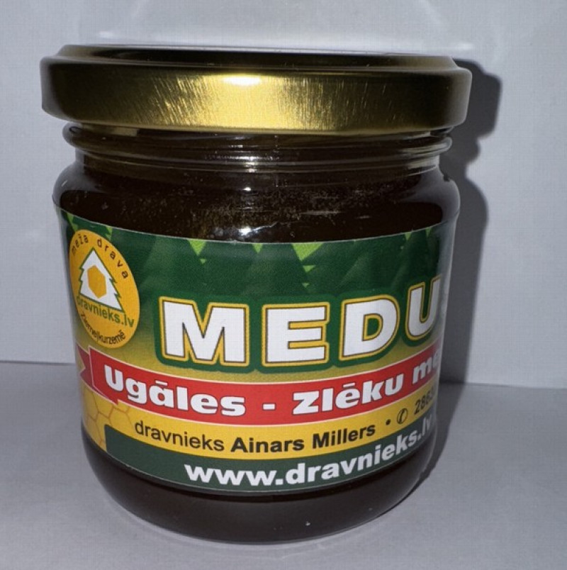 Medus Ugāles-Zlēku Meža tumšais 250g Dravnieks (2027) Latvija