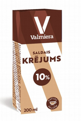Saldais krējums Valmiera 10% 200ml 1/24 LV