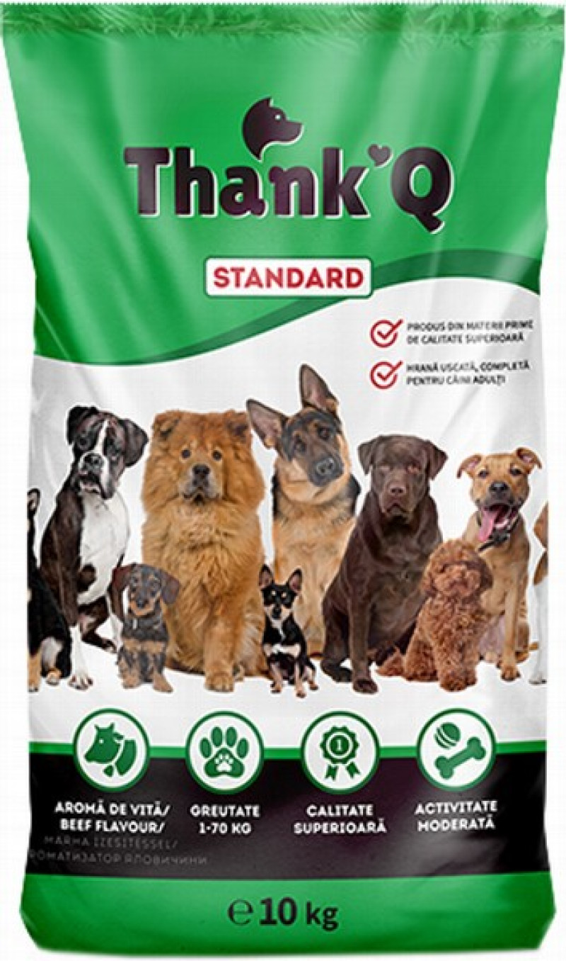 Suņu barība ThankQ standart ar liellopa gaļu 10kg(11.11.26)