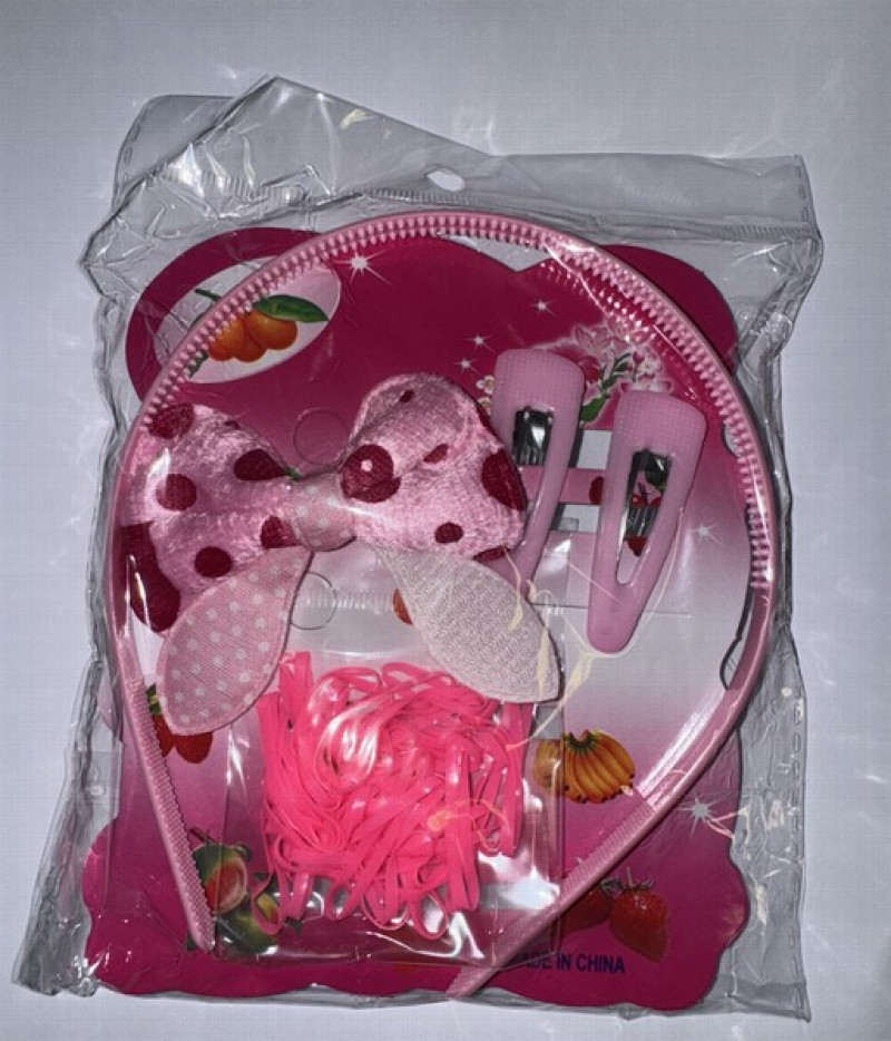 bērnu komplekts matiem rozā