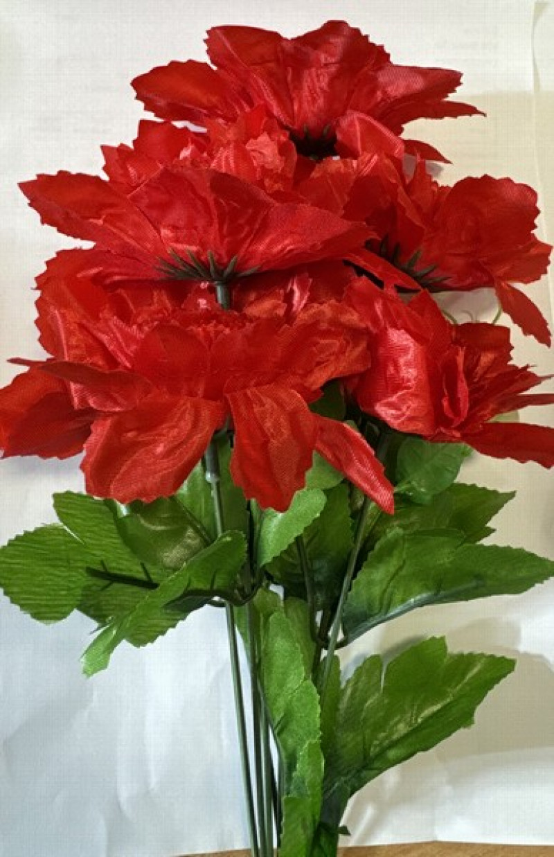 Mākslīgie ziedi Neļķes Art.Q 054 (sarkans, oranžs)