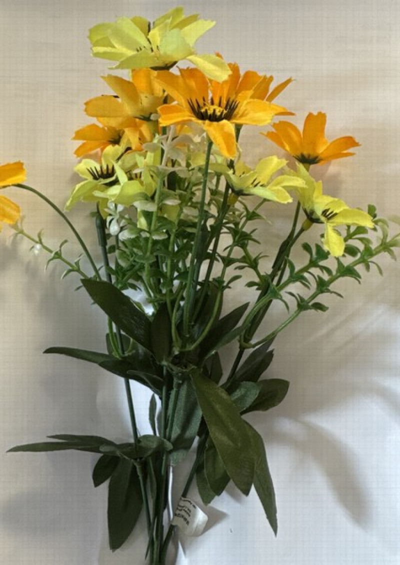 Mākslīgie ziedi Dālija sarkana,oranža