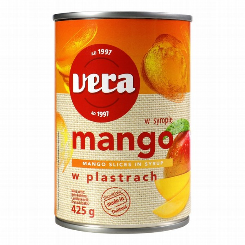 Mango gabaliņi Vera vieglā sīrupā 425g(31.12.26)1/12