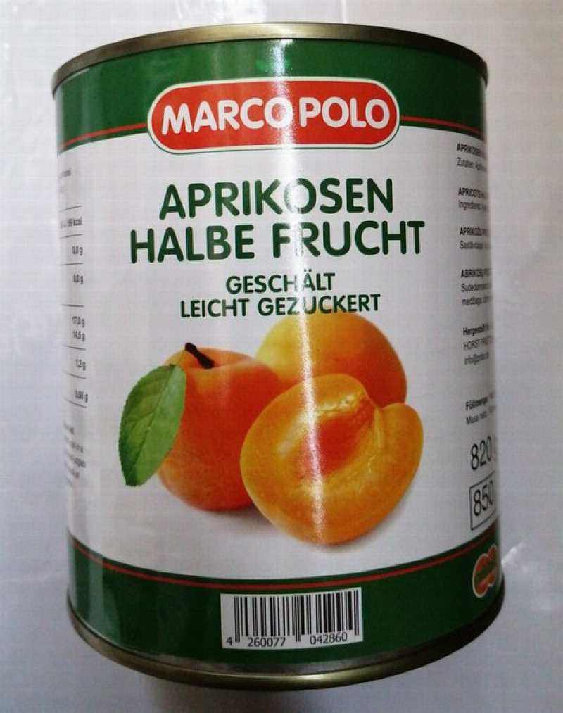 Aprikožu pusītes Marco Polo 850g (12.06.27) 1/12 Polija