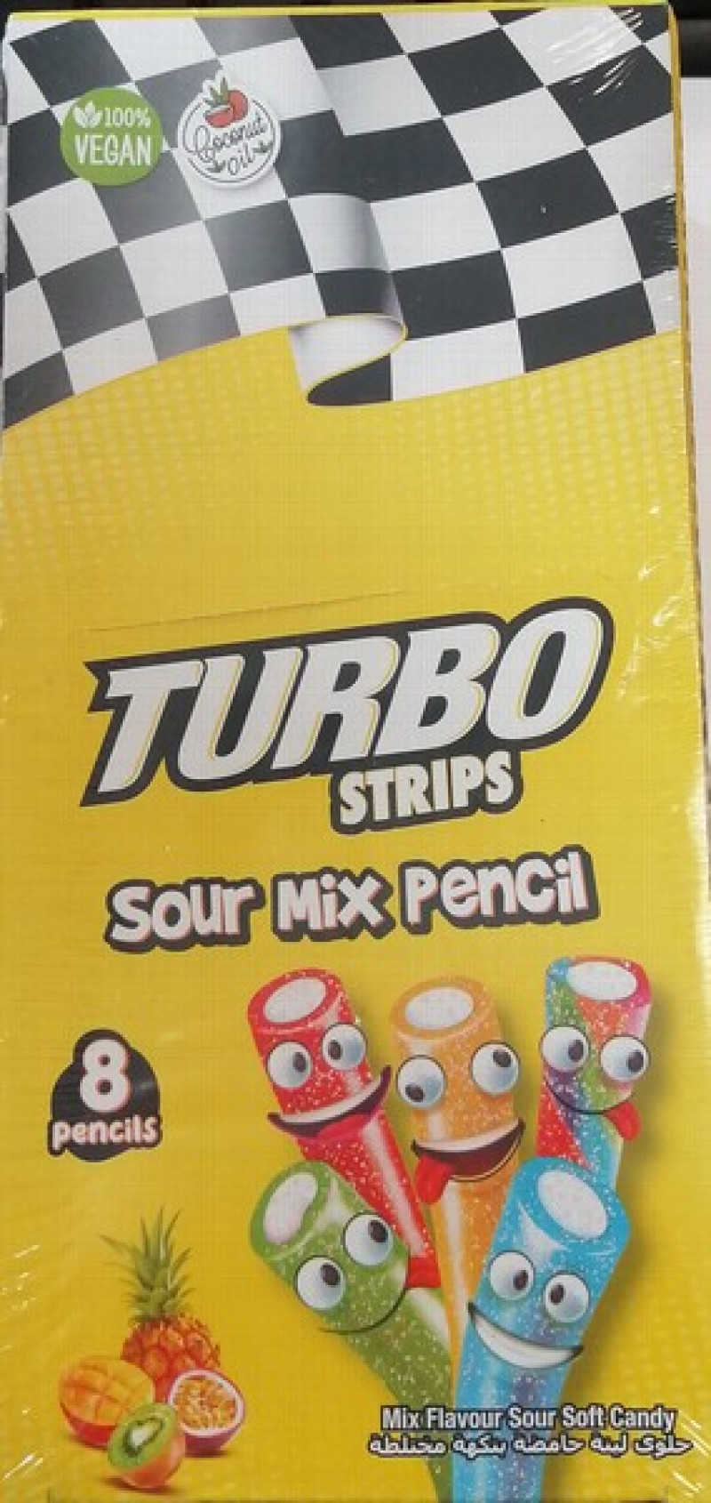 Želejkonfektes Turbo Pencil sour 80gr*12gb (11.26)Turcija