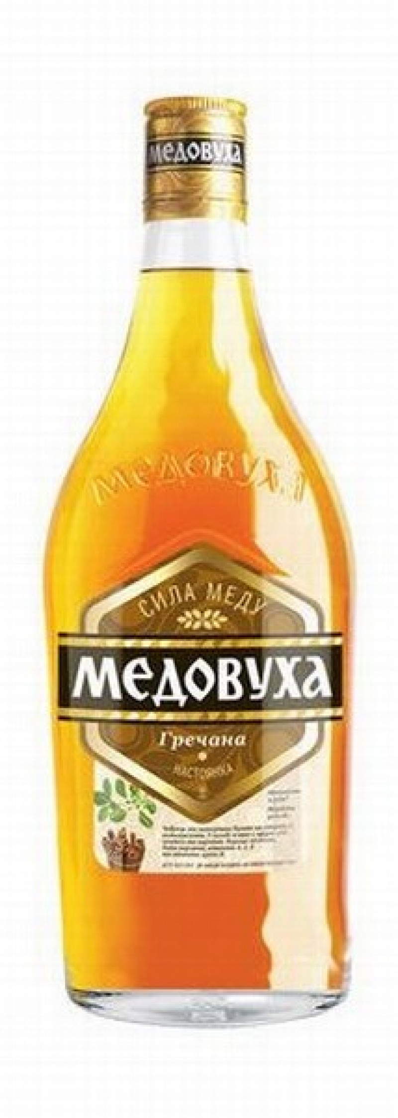Medovuha Grehnevaja stiprs alkoholisks dzēriens 0.5L 38% Ukraina