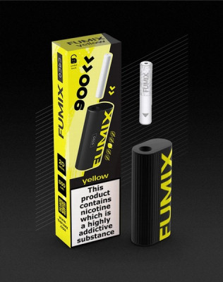 Elektroniskā cigarete vienreizlietojamā FUMIX NANO yellow 2ml/2% 900 ieelpas