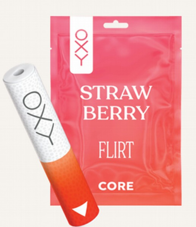 Šķidrums elektroniskajām cigaretēm OXY CORE zemene 0.5ml (flirt)