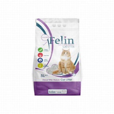 Smiltis kaķu tualetei Felin Lavanda 5L