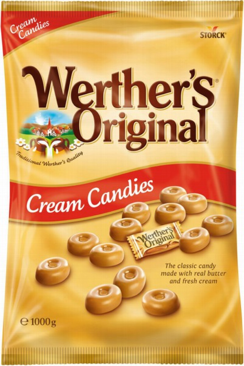 Karameles Werther's Original krējuma 1kg (18.05.26)Vācija