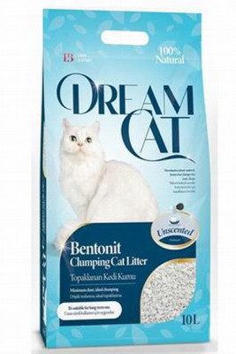 Smiltis kaķu tualetei cementējošas Dream cat Natural 10l(17.07.28)