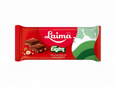 Šokolāde Laima Ekstra lazdu riekstu 90g 1/13(23.07.26) LV