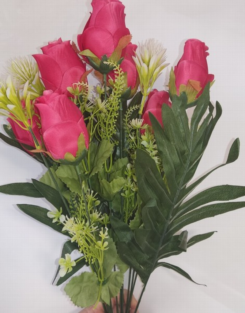 Mākslīgie ziedi Rožu pušķis art.6987