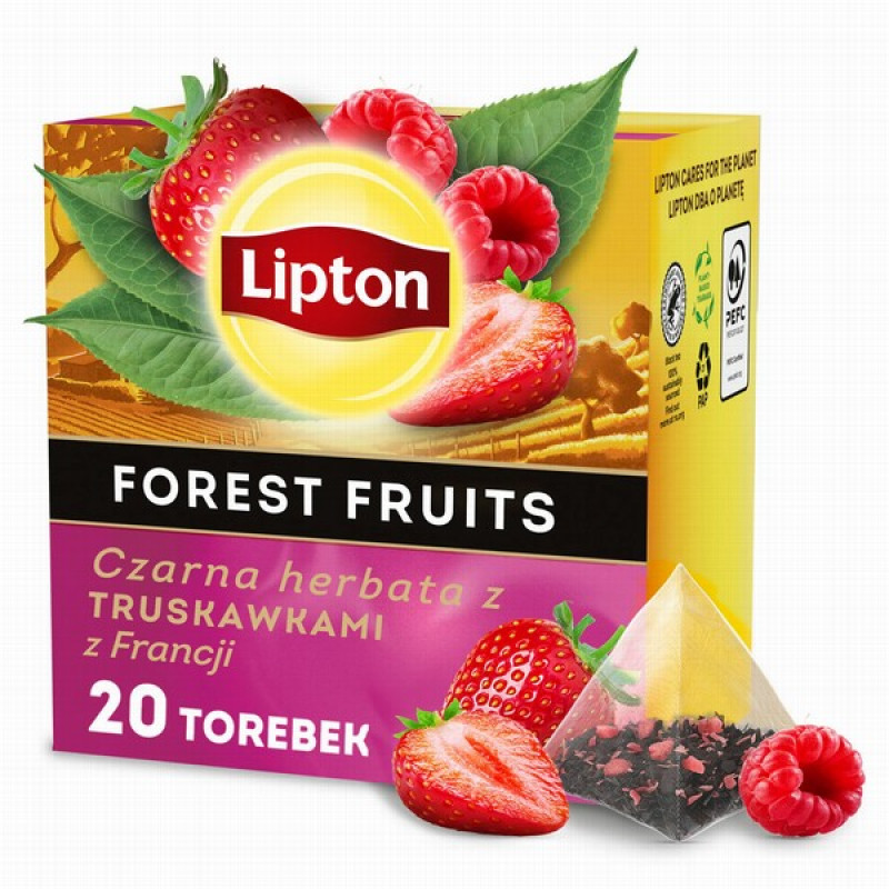 Tēja Lipton melnā ar meža ogām 20gb*1.7g(30.04.27)Polija