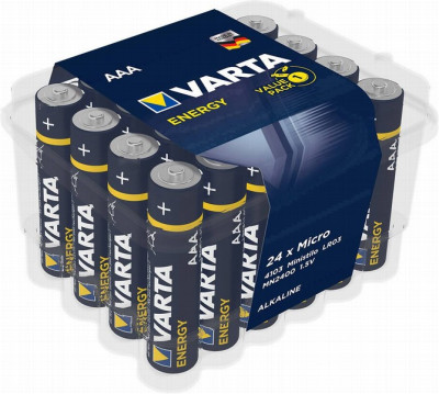 Baterijas Varta AAA LR03 Energy 1*24gb (cena par 1gb)