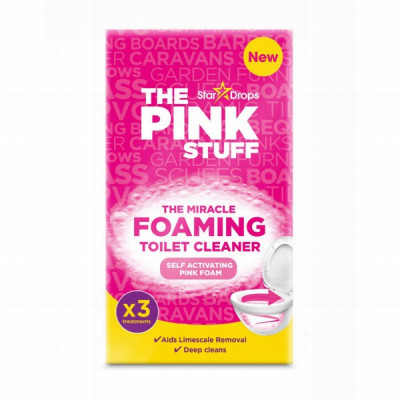 Tualetes tīrīšanas līdzeklis Star Drop Pink Suff Foaming cleaner 3x100g(02.04.2030)