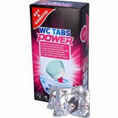 Tualetes tīrīšanas tabletes G&G 16gab 400g