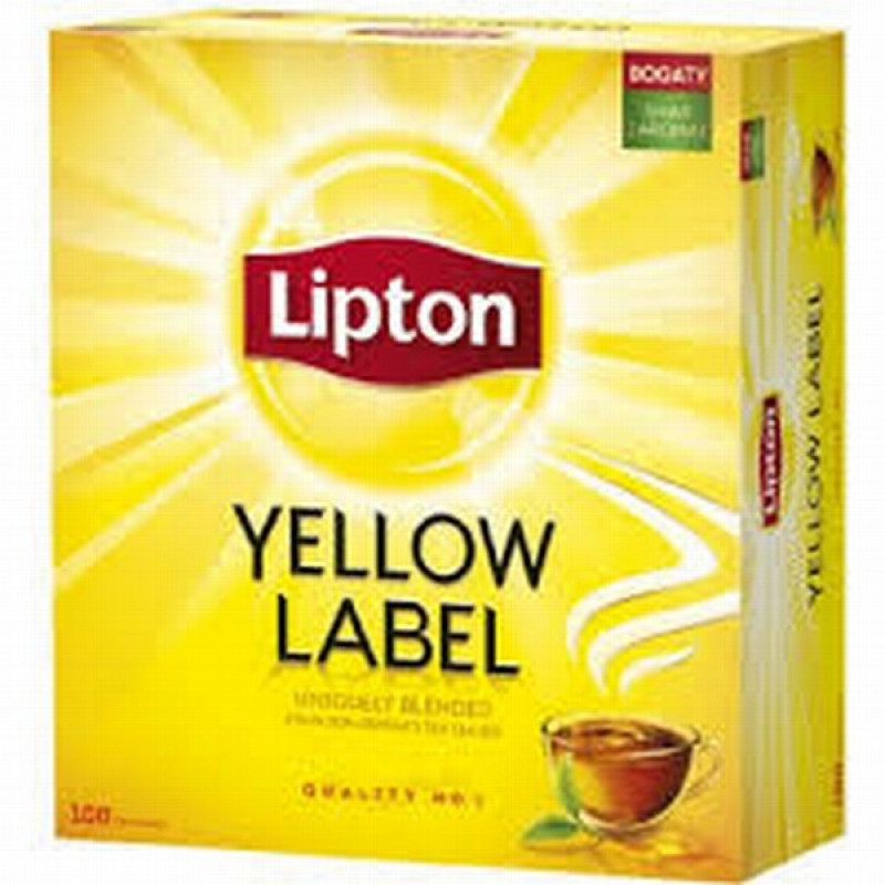 Tēja Lipton Yellow Label melnā 100*2g (28.02.27)Polija