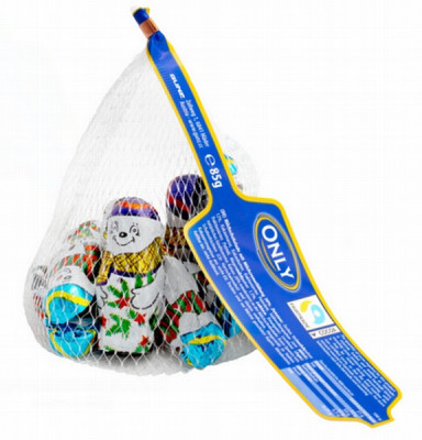 Šokolādes figūriņas Only Sniegavīri 85g1/24 (30.04.27)Austrija (Ziemassvētki)