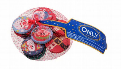 Šokolādes monētas Only 85g 1/24(31.12.26)Austrija (Ziemassvētki)