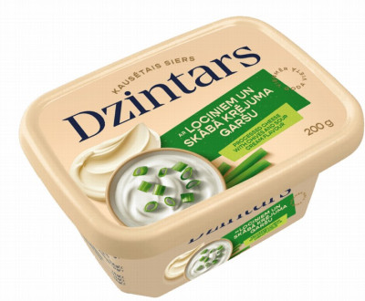 Kausētais siers Dzintars ar lociņiem un skābo krējumu 200g 1/20(11.03.26) Latvija