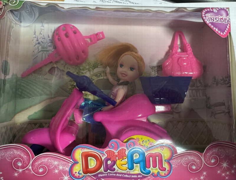 Rotaļlieta Lellīte ar motorolleru