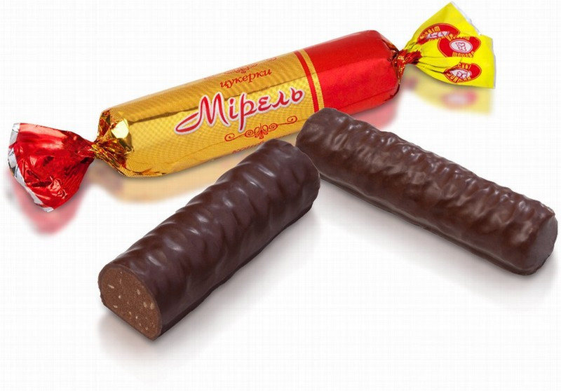 Šokolādes konfektes Mireļ 1kg 1/8 (09.06.26)Ukraina