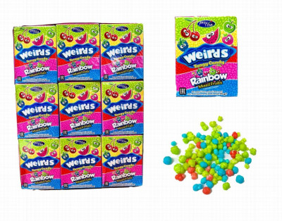 Dražejas Weirds rainbow mix 45g*36gb (24.06.28)Ķīna