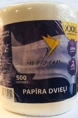 Papīra dvieļi Welour XXXL 2-slāņu 