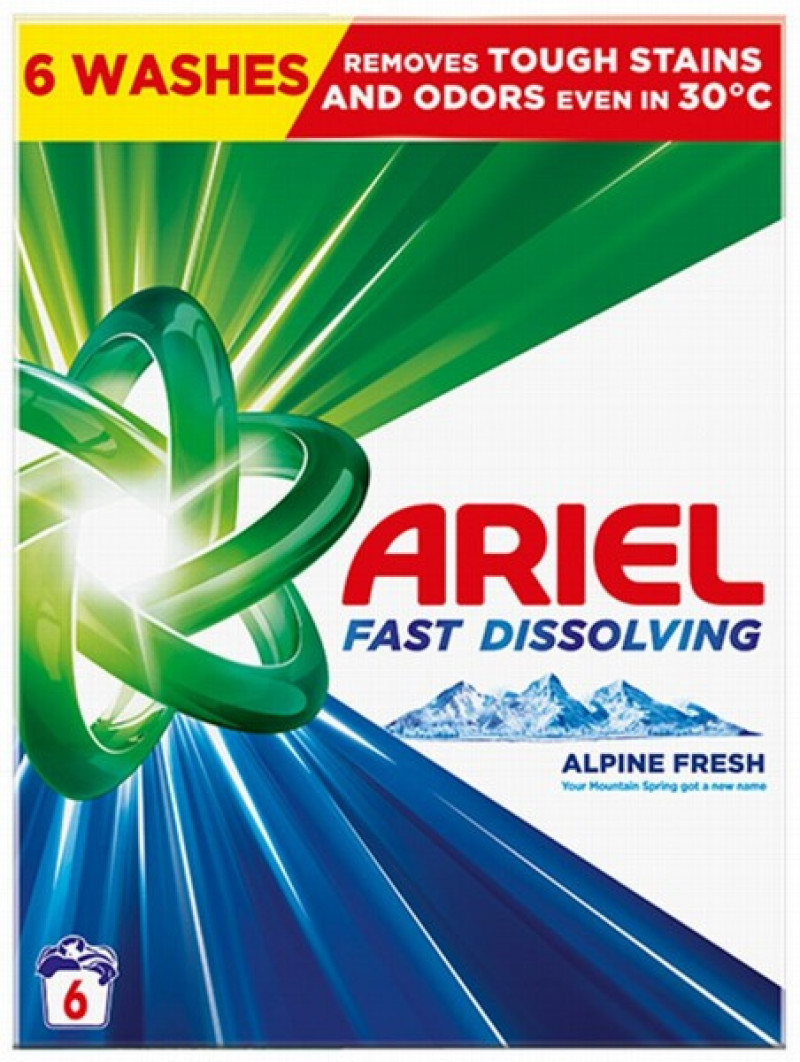 Veļas pulveris Ariel Mountain Spring 330g Čehija