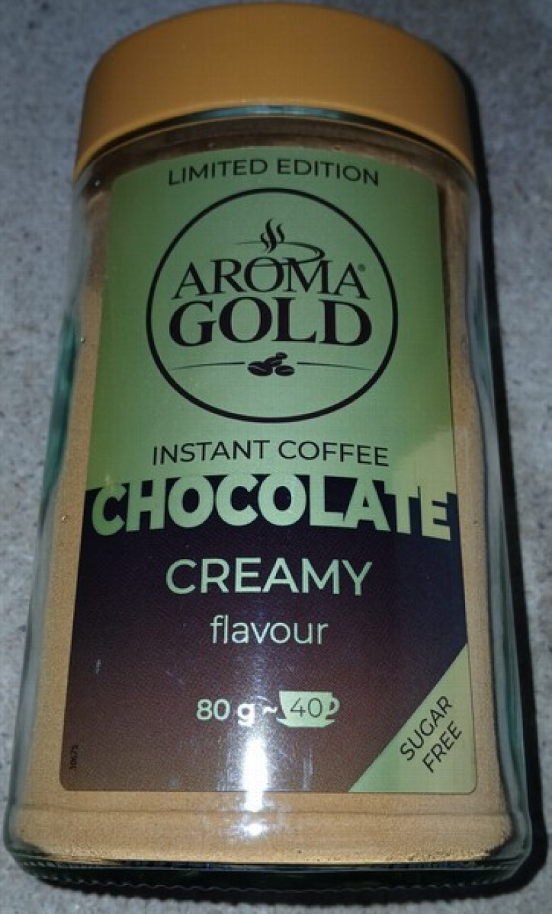 Kafija šķīstošā Aroma Gold Chocolate 80g 1/12(08.10.26) Polija