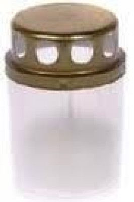 Svece kapu ar vāciņu balta