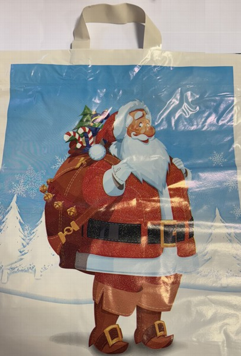 Maisiņi 40x45cm 50my Christmas-5 ar piekausētu rokturi 0.2281kg 1/100