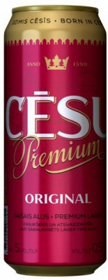 Alus Cēsu Premium PINT 5% 0.5L 1/24 DEPOZĪTA maksa 0.10 eiro (14.08.26) Latvija