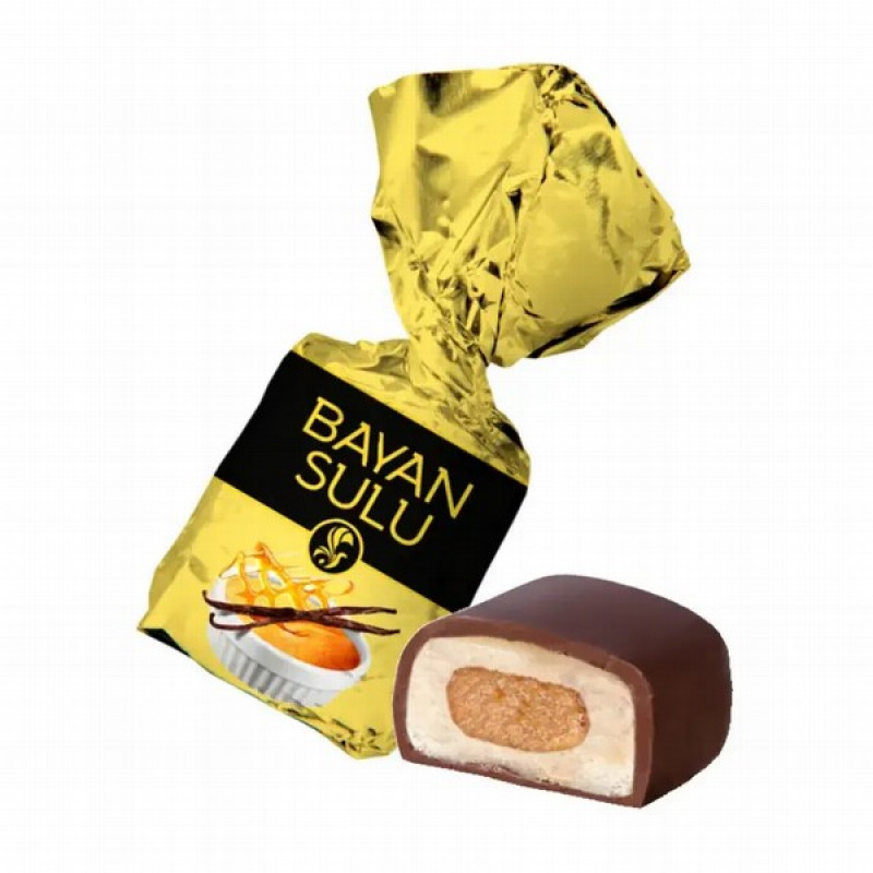 Konfektes šokolādes BajanSulu Krem-brule 1kg1/5(07.10.26)Kazahstāna