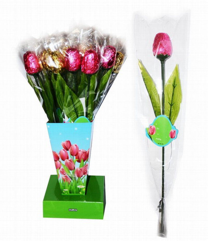 Šokolādes konfekteTulip in vase 18g 1/18(03.08.28)Ķīna
