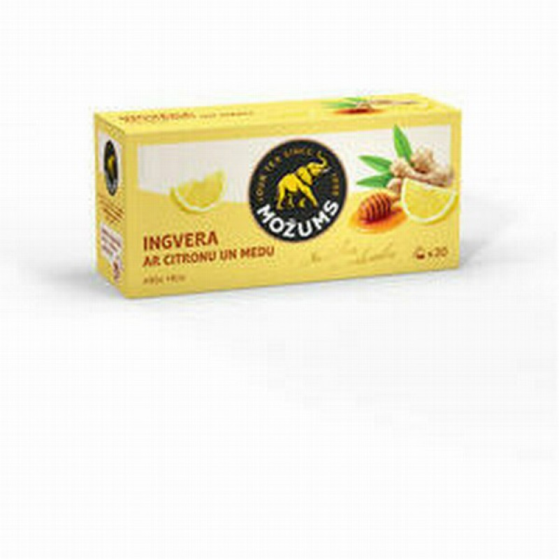 Tēja Možums zāļu ingvers,medus,citrons 20*2g(12.27) Ķīna
