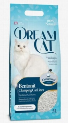 Cementējošās smiltis kaķiem Dream Cat natural 5L (22.12.28)