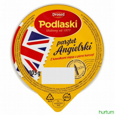 Pastēte Podlaski Angļu 105g(15.07.27) Polija