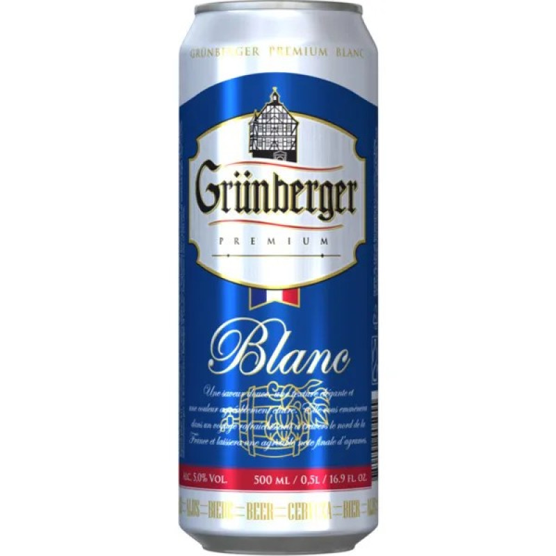 Cēsu GRUBERGER BLANC 5% 0.5l 1/24(01.01.27)